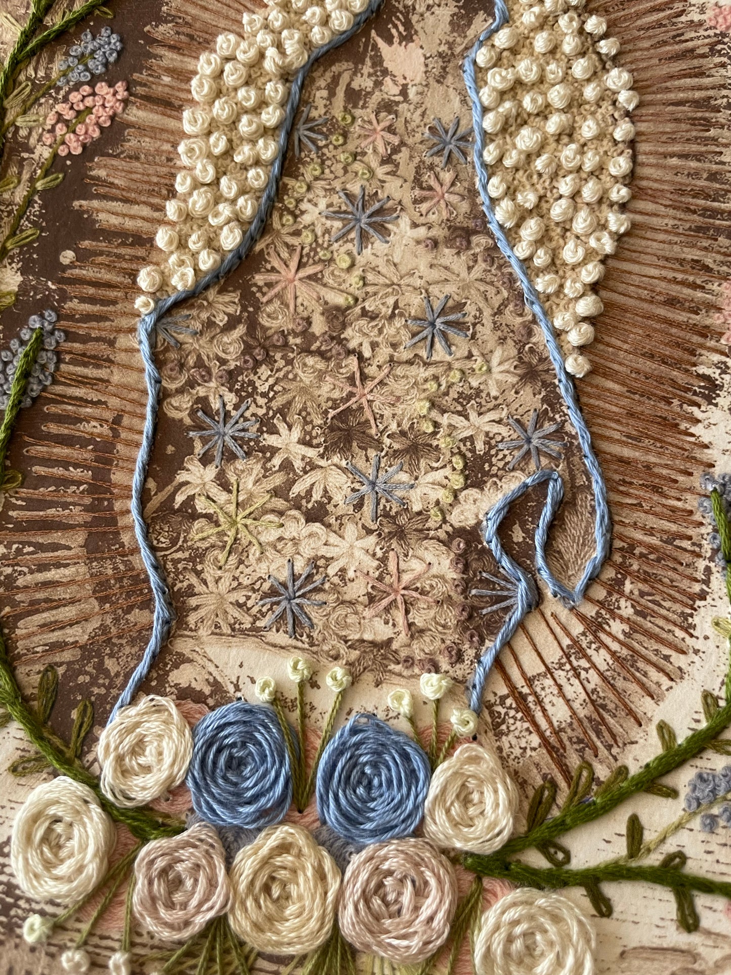 Vírgen Sepia, Azul y Rosa