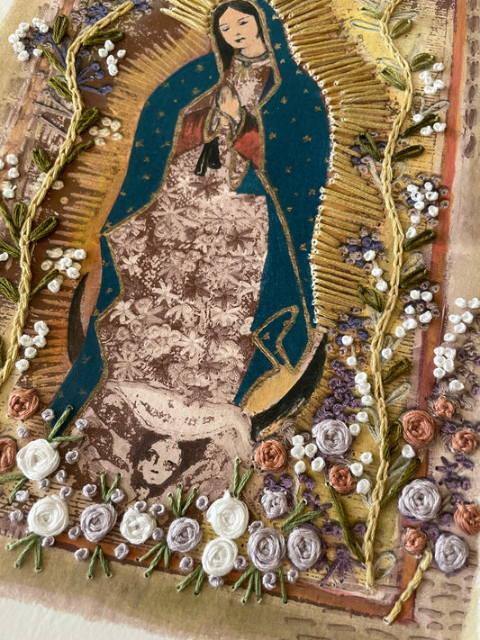 Vírgen Sepia y Florecitas