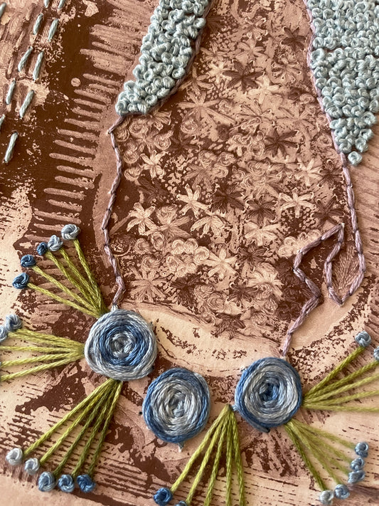 Vírgen Rosa/Manto Azul