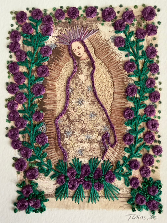Vírgen Chica. Florecitas moradas,