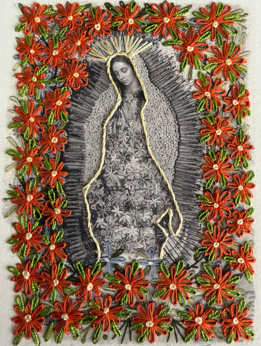 Vírgen Chica. Margaritas anaranjadas