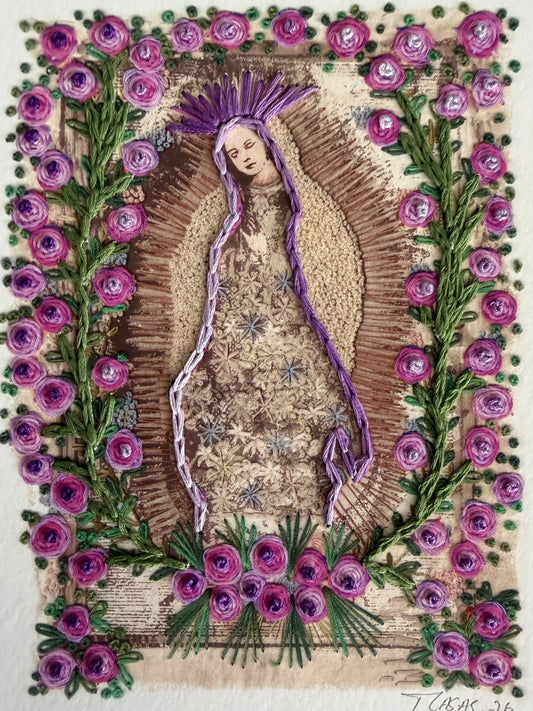 Vírgen Chica. Florecitas moradas