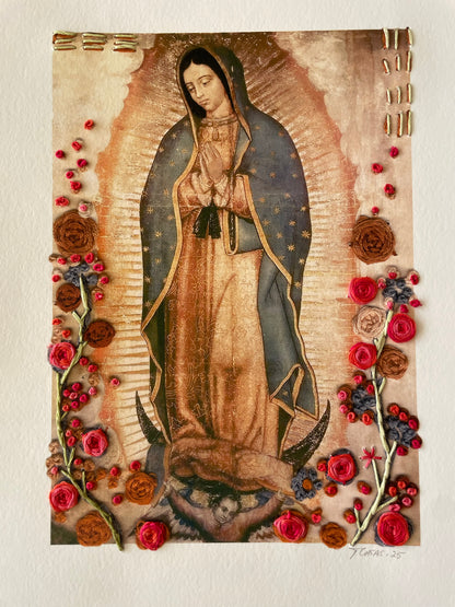 Vírgen grande Florecitas Moradas