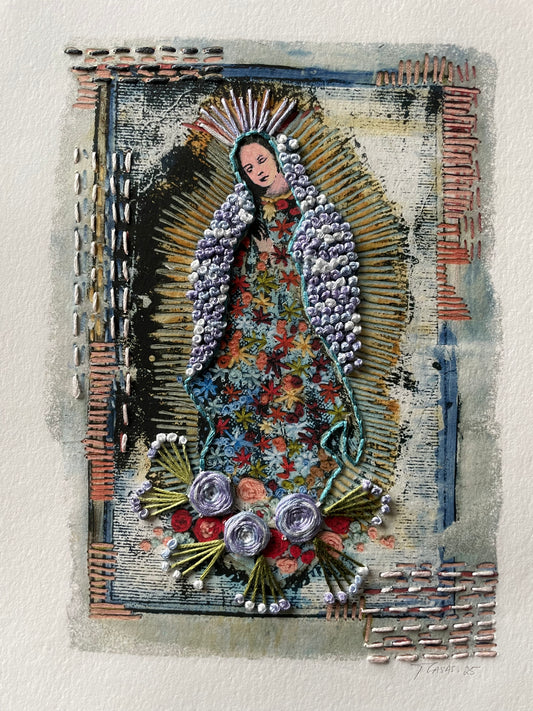 Vírgen grande Manto Azul